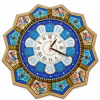 ساعت دیواری خاتم کاری مدل پرواز