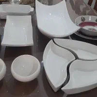 میوه خوری و ظروف سفید