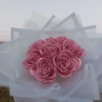 7شاخه صورتی خاص و دلبر|گل مصنوعی|قوچان, |دیوار