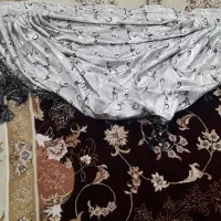 پرده پذیرایی سه تیکه همراه با کتیبه در حد نو|پرده، رانر، رومیزی|بندرعباس, |دیوار