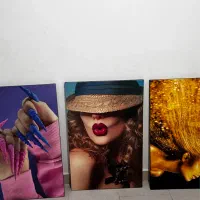 سه عدد تابلو مخصوص سالن زیبایی