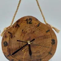ساعت دیواری چوبی و...