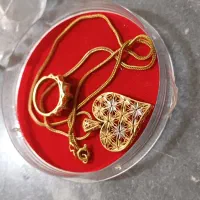 طلا بدونه کارکرده زنجیر و پلاک و انگشتر