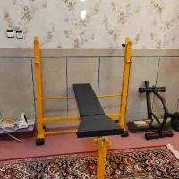میز پرس و ادوات بدنسازی و دمبل و هالتر|تجهیزات ورزشی|تیران, |دیوار