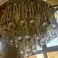 لوسترکریستالی درحدنو ریموتکنترل دار با چندرنگ نور|لوستر و چراغ آویز|تهران, قیطریه|دیوار