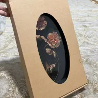 تابلو مسی طرح دو گل با جعبه|صنایع دستی و سایر لوازم تزئینی|کرج, چهارصد دستگاه|دیوار