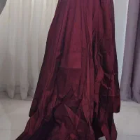 لباس مجلسی زرشکی|لباس|اشتهارد, |دیوار