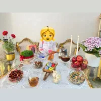 ظرف شیشه ای هفت سین