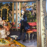 تابلو فرش دستباف شاعر جوان ابعاد 190در130|تابلو فرش|قم, انسجام|دیوار