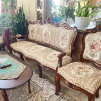 مبلمان سلطنتی ۸ نفره|مبلمان خانگی و میز عسلی|اراک, |دیوار