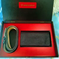 کمربند و کیف ست نوین چرم