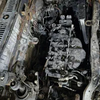 پراید مدل ۱۳۹۷آسیب دیدگی در اثر آتش سوزی .