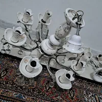 لوستر سرامیکی چینی همراه دوعدد دیوارکوب|لوستر و چراغ آویز|تهران, مشیریه|دیوار