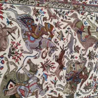 قالیچه شکارگاه قم|فرش|قم, صفائیه|دیوار