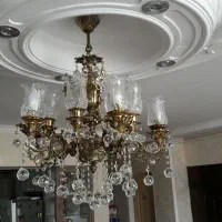 لوستر برنز۱۰شاخه جنس ) اصل)