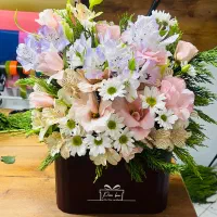 باکس و دسته گل طبیعی