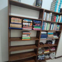 کتابخانه چوبی ام دی اف|کتابخانه، شلف، قفسه‌های دیواری|اندیشه, اندیشه فاز ۱|دیوار