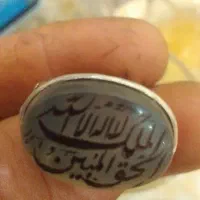 انگشتر نقره  رکاب صفوی خط امضا دار