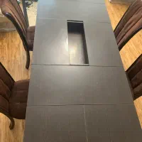 میز نهار خوری چوبی ۶ نفره قابل تبدیل به ۸ نفره|میز و صندلی غذاخوری|تهران, شهرک نفت|دیوار