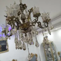 لوستر برنز ۴شاخه ۸شعله