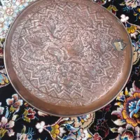 سینی  مسی  دیواری|کلکسیون اشیاء عتیقه|رشت, بلوار گیلان|دیوار