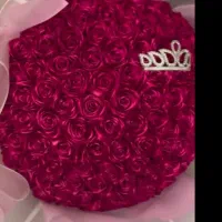 دسته گل روبانی