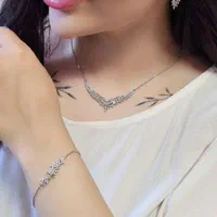 نیم سرویس نقره شامل دستبند گردنبند گوشواره کدrz019|بدلیجات|تبریز, |دیوار