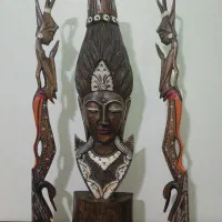 مجسمه دکوری چوبی دست‌ساز