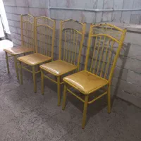چهار عدد صندلی فلزی