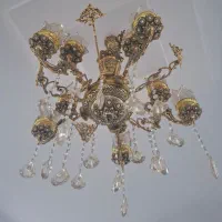 لوستر ۵شاخه برنجی(۲×۵)