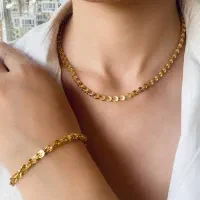 نیمست گردنبند و دستبند/ ملیسا / خاویاری