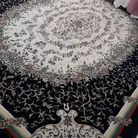 فرش ۱۲متری سفیدمشکی