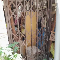 سقف تا شو حفاظ  اکاردئونی درب سه لنگه حیاطی|مصالح و تجهیزات ساختمان|کرج, شهرک جهان‌نما|دیوار