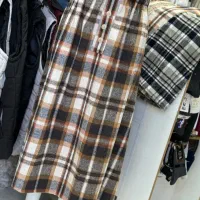 دامن پشمی چهارخونه