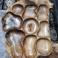 ظروف پذیرایی چوبی دست ساز.اردوخوری و جلو مبلی چوبی|ظروف سرو و پذیرایی|تهران, خرمشهر|دیوار