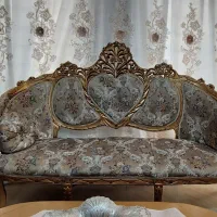 مبلمان  سلطنتی تمام چوب ۹ نفره همراه سه اصلی سالم|مبلمان خانگی و میز عسلی|اردبیل, |دیوار