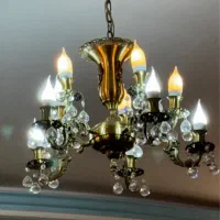 ۲عددلوستر برنج ۱۰ شاخه