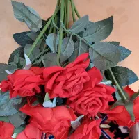 گل رز|گل مصنوعی|میانه, |دیوار