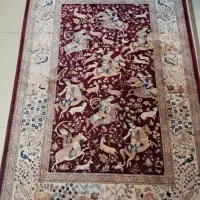 سه عدد فرش طرح دستباف نخ ابریشم مصنوعی طرح شکارگاه|فرش|تهران, نیاوران|دیوار