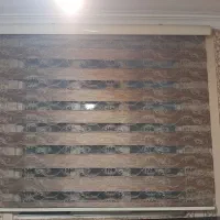 یک جفت پرده زبرا طرح دار و یک عدد ساده