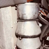 دیگ رستورانی و گاز سه شعله فروشی
