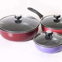 قابلمه ۲۰پارچه تفلون طرح گرانیت|ظروف پخت‌وپز|چالوس, |دیوار