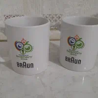 ماگ سفیدسرامیکی طرح دار