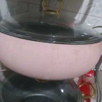 ماهیتابه کارکرده، چدن با پوشش تفلون