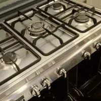 اجاق گاز تمام استیل تاکنوگاز دوفر بسیارتمیز،درحدنو