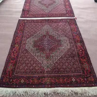 قالی کوردی ژیرجانمازی ،تک پو،پشم،سالم