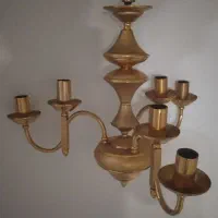 لوستر برنجی آب طلا