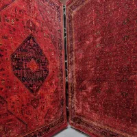 ((  نقـد و اقساطی فرش بابهترین قیمت/قرمز مشکی