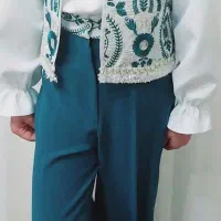 ست کامل بلوز جلیقه و شلوار