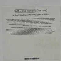 macbook pro M3 14inch 1tb/8ram اکبند|رایانه همراه|تهران, اکباتان|دیوار